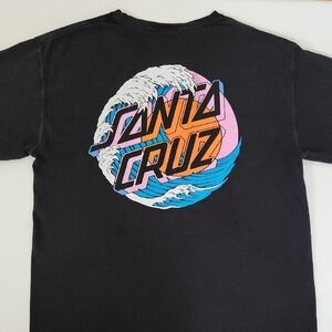 Santa Cruz Black Graphic T-Shirt/ Size Small